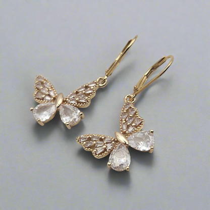 Mismatched - Butterfly Dangle Earrings