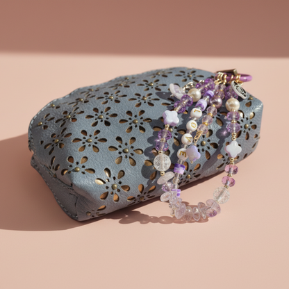 Purple LOVE Bag Charm