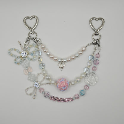 Blush & Pearls Bag Charm