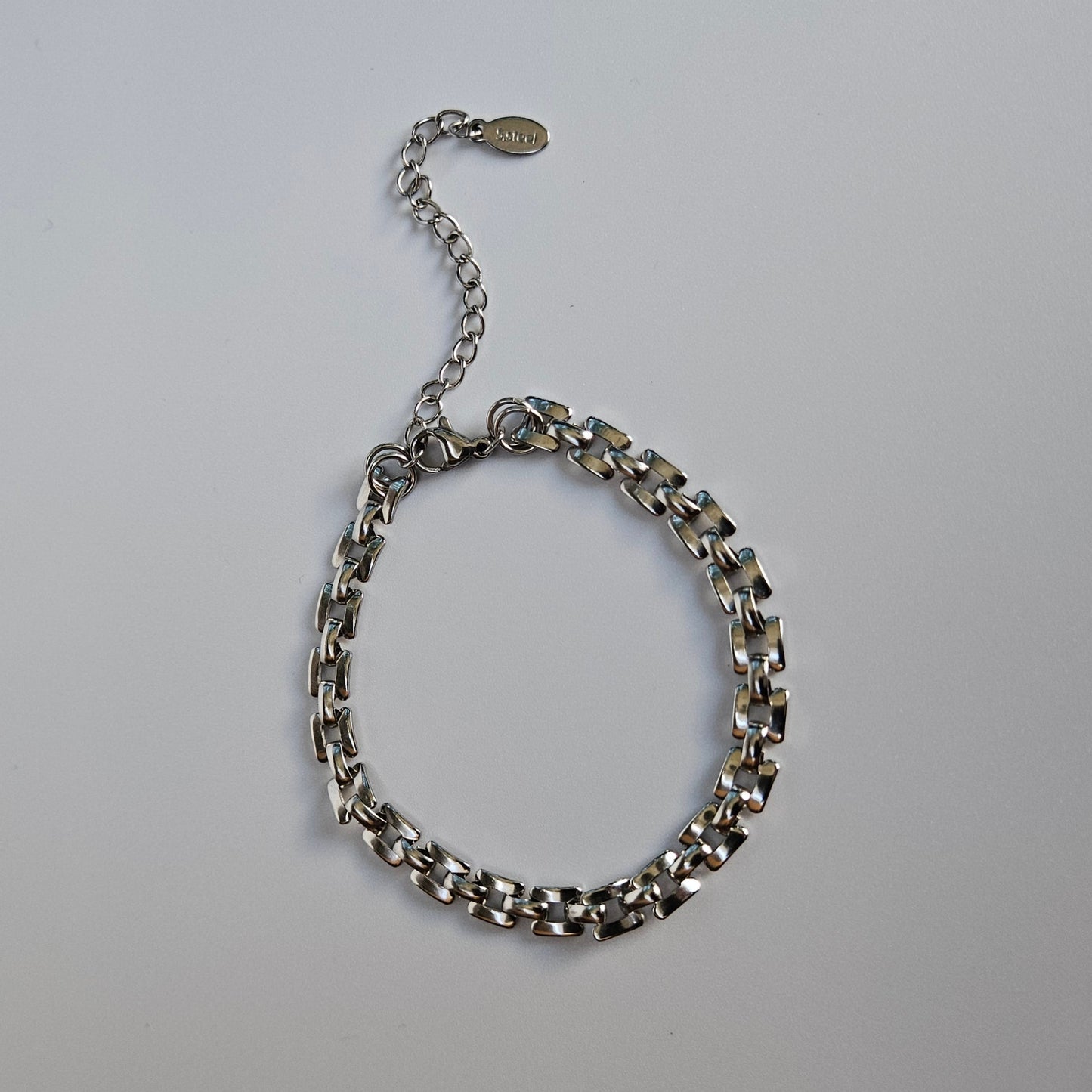 Watch Band Design Bracelet - Stainless Steel