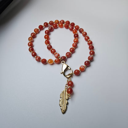 Faceted Carnelian Necklace