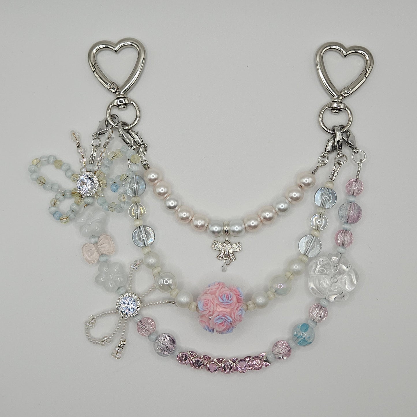 Blush & Pearls Bag Charm