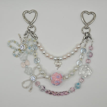 Blush & Pearls Bag Charm