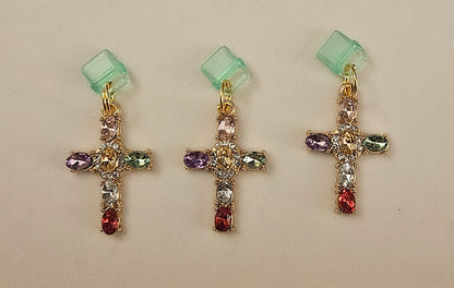 Cross Charm - Charging port phone dust covers