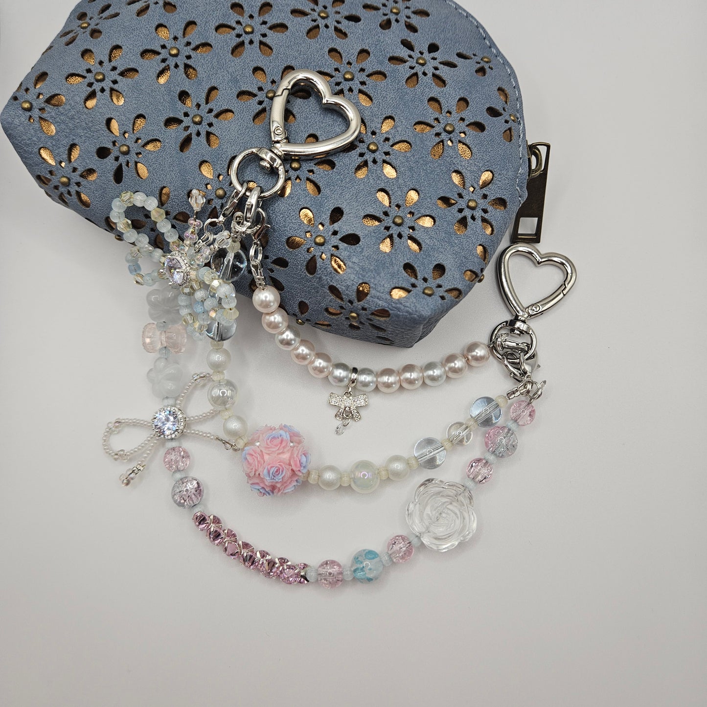 Blush & Pearls Bag Charm