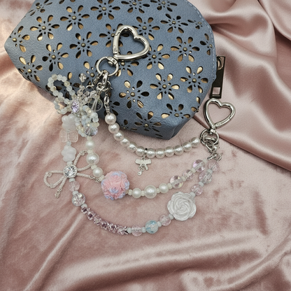 Blush & Pearls Bag Charm