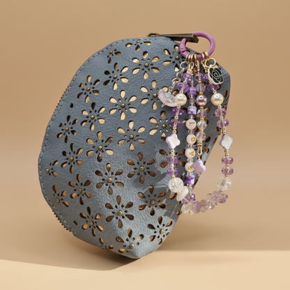 Purple LOVE Bag Charm